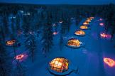 Finlandia Laponia: Nocuj w szklanym igloo Finlandia Laponia: Nocuj w szklanym igloo